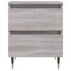 vidaXL Bedside Cabinet Grey Sonoma 40x35x50 cm Engineered Wood
