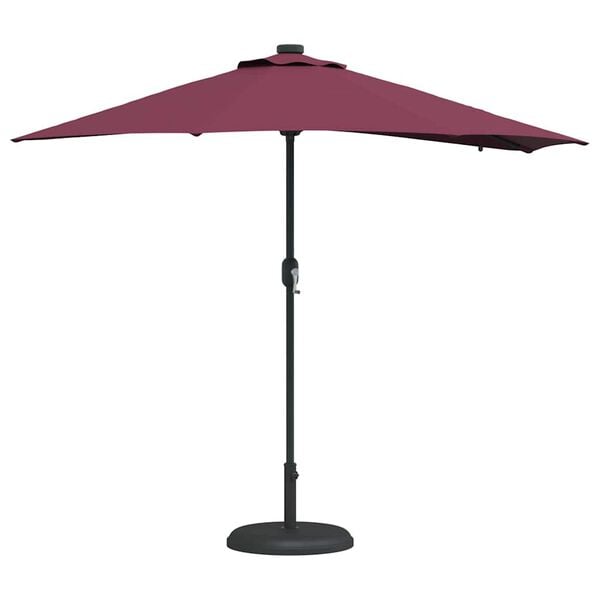 vidaXL Garden Parasol Bordeaux Red 294 x 150 x 223 cm