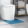vidaXL Anti-slip Bath Mat with Toilet Cut Blue 50 x 50 cm PP