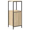 vidaXL Bathroom Cabinet with Shelves Sonoma Oak 36x35x95 cm