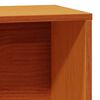 vidaXL Bookcase Bed without Mattress Wax Brown 75x190 cm Small Single Solid Wood Pine