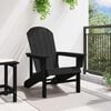 vidaXL Adirondack Chair Black 82 x 74 x 92 cm HDPE