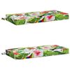vidaXL Bench Cushions SOEST 2 pcs 100% Polyester Multicolour