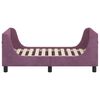 vidaXL Toddler Bed Frame with Headboard Purple 70 x 140 cm Velvet