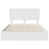 vidaXL Storage Bed with Headboard White 140 x 200 cm Engineered Wood