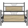 vidaXL Bed Frame without Mattress Sonoma Oak 100x190 cm Engineered Wood