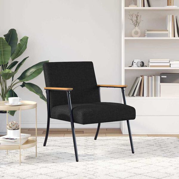 vidaXL Armchair Black 59 x 75 x 78 cm Fabric