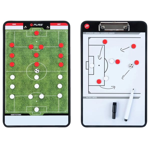 Pure2Improve Double-sided Coach Board Football 35x22 cm P2I100680