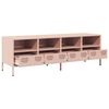vidaXL TV Cabinet Pink 135x39x43.5 cm Cold-rolled Steel