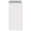 vidaXL Console Table Drammen White 89.5 x 37 x 73 cm Solid pine wood