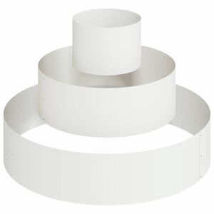 vidaXL Garden Planter White 90 x 90 x 20 cm Cold-rolled Steel