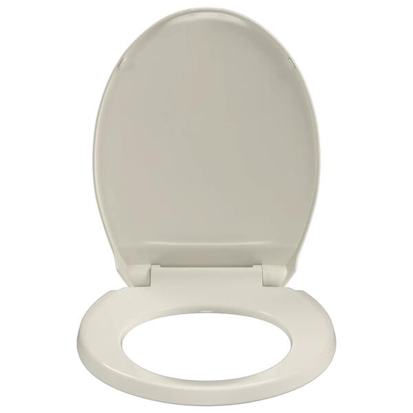 vidaXL Soft-Close Toilet Seat Apricot Oval