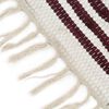 vidaXL Hand-woven Chindi Rug Cotton 120x170 cm Burgundy and White