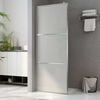 vidaXL Shower screens Silver 115 x 195 cm Glass and Aluminium