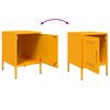 vidaXL Bedside Cabinet Mustard Yellow 36x39x50.5 cm Steel