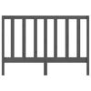 vidaXL Bed Headboard Grey 166x4x100 cm Solid Wood Pine