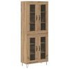 vidaXL Highboard Artisan Oak 69.5 x 34 x 180 cm Engineered Wood