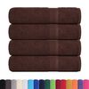 vidaXL Shower Towels "FROGN" 4 pcs Brown 70x140 cm 360 gsm