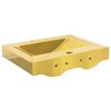 vidaXL Wash Basin with Overflow 60x46x16 cm Ceramic Gold