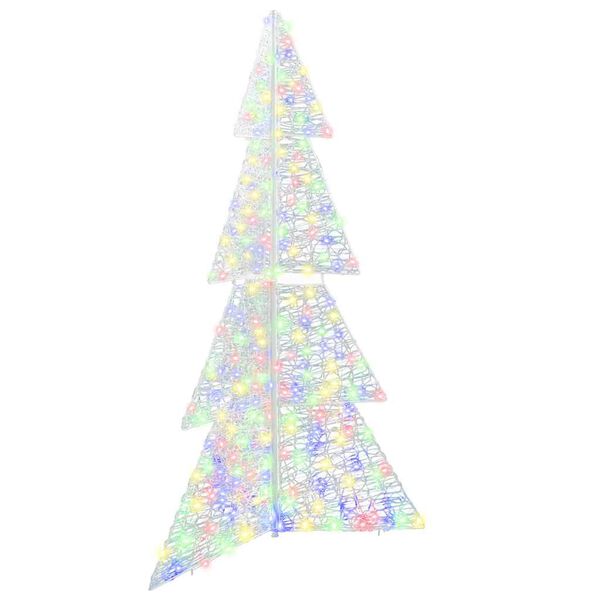 vidaXL Christmas Tree with 240 LEDs Multicolour 180 cm Acrylic