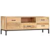 vidaXL TV Cabinet 130x30x45 cm Solid Mango Wood