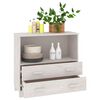vidaXL Sideboard HAMAR White 85x35x80 cm Solid Wood Pine