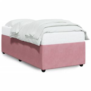 vidaXL Bed Frame without Mattress Pink 90x190 cm Single Velvet