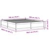 vidaXL Bed Frame without Mattress White 180x200 cm Super King Solid Wood Pine