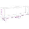 vidaXL Wall Cube Shelf 2 pcs White 100x15x30 cm Engineered Wood