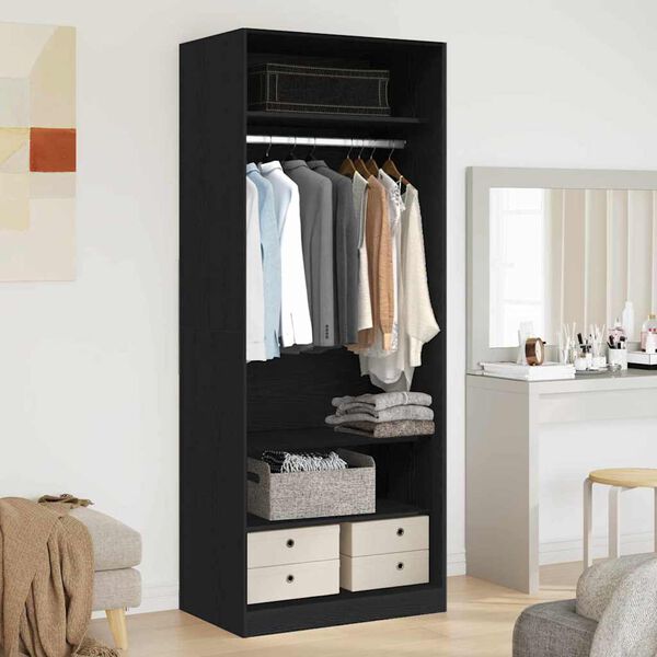 vidaXL Wardrobe Artisan Oak 80 x 50 x 200 cm Engineered Wood