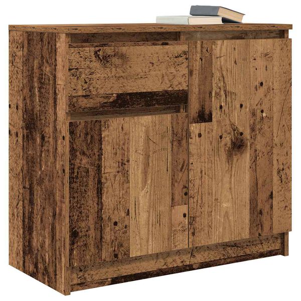 vidaXL Sideboard with Drawer Old Wood 71x35x65 cm Engineered Wood