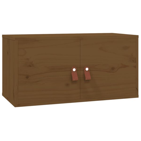 vidaXL Wall Cabinets 2 pcs Honey Brown 60x30x30 cm Solid Wood Pine