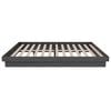 vidaXL Bed Frame without Mattress Grey Solid Wood Double