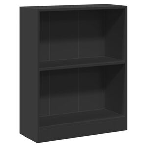 vidaXL Bookshelf Black 60x24x76 cm Engineered Wood