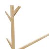 vidaXL Clothes Rack with Hooks and Wheels 100x35x157 cm Bamboo