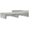 vidaXL Bed Frame without Mattress Grey Sonoma 90x200 cm Engineered Wood