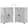 vidaXL Bathroom Furniture Set with Drawer 4 pcs Concrete Grey