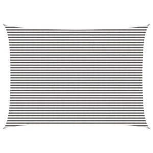 vidaXL Sunshade Sail Light Grey and White 5 x 7 m HDPE