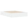 vidaXL Bed Frame with Drawers without Mattress White 140x200 cm