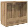 vidaXL Bathroom Cabinet with Storage Artisan Oak 64.5 x 33.5 x 59 cm