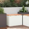 vidaXL Garden Bench White 60 x 40 x 43 cm Steel