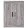 vidaXL Highboard Grey Sonoma 69.5x34x180 cm Engineered Wood
