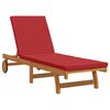 vidaXL Sun Lounger 2 pcs Brown 40 x 40 x 40cm Solid Acacia wood