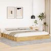 vidaXL Bed Frame without Mattress 200x200 cm Solid Wood Oak