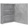 vidaXL LED Bathroom Mirror Cabinet Concrete Grey 50x14x60 cm