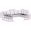 vidaXL Sofa Sets 9 pcs Natural Solid Acacia Wood