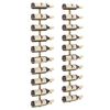 vidaXL Wall-mounted Wine Rack for 10 Bottles 2 pcs Gold Metal