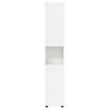 vidaXL Bathroom Cabinet Set TULUM High Gloss White 37 x 31.5 x 203 cm