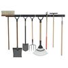vidaXL Garden Tool Storage Racks Wall Mounted 4 pcs Black&nbsp;Steel