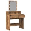 vidaXL Dressing Table Old Wood 80 x 41 x 144.5 cm Engineered wood